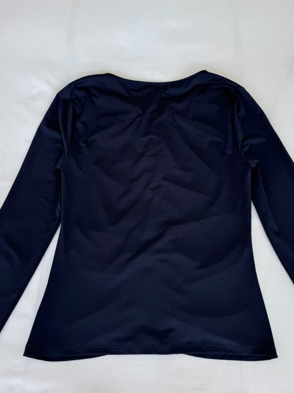 Veronica Beard "Roque" Stretch Jersey Top | Size 4 | Navy Blue - Picture 8 of 10
